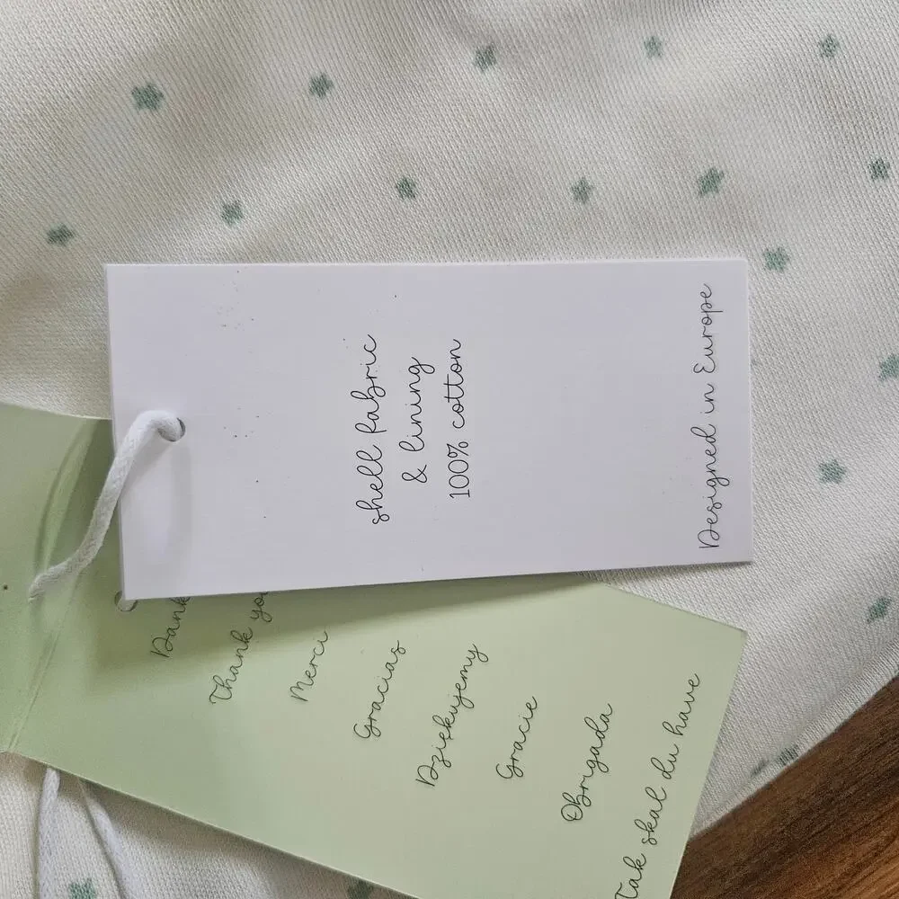 NWT Stellou & Friends 100% Cotton Star Swaddle Sleep Sack Babies OSFM   Neutral